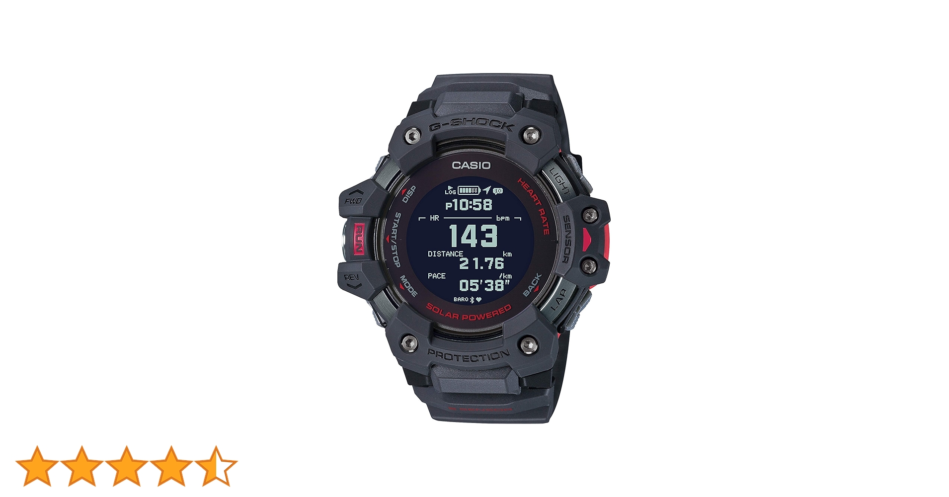 Casio GHSOCK Wrist Watch G-Shock GBD-H1000-8 G-Squad, Grey